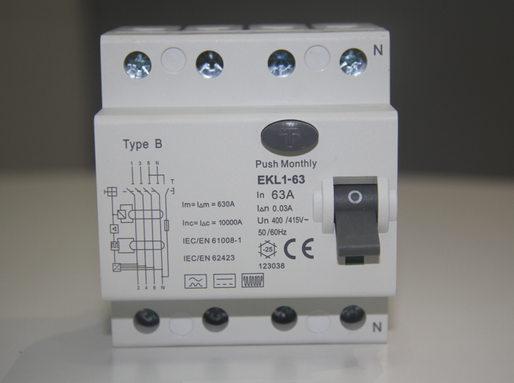 Residual Current Circuit Breaker RCD Type B 40A/63A 30mA – ANS EVSE